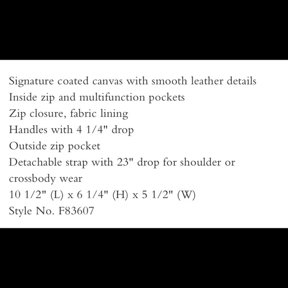 COACH Signature Rowan Satchel - Picture 11 of 11